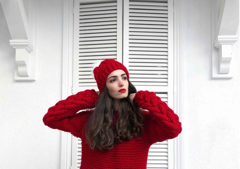 All red outfit ideas for dark winter
