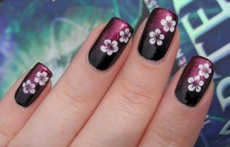 Make flower nail art designs