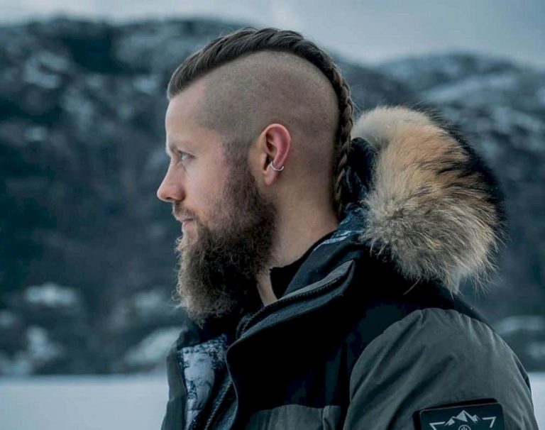 Retro-chic viking hairstyles for men
