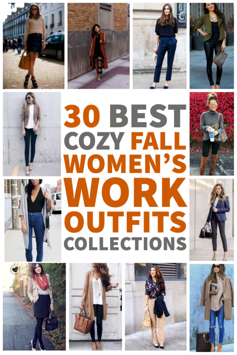 30 best cozy fall women's work outfits collections
