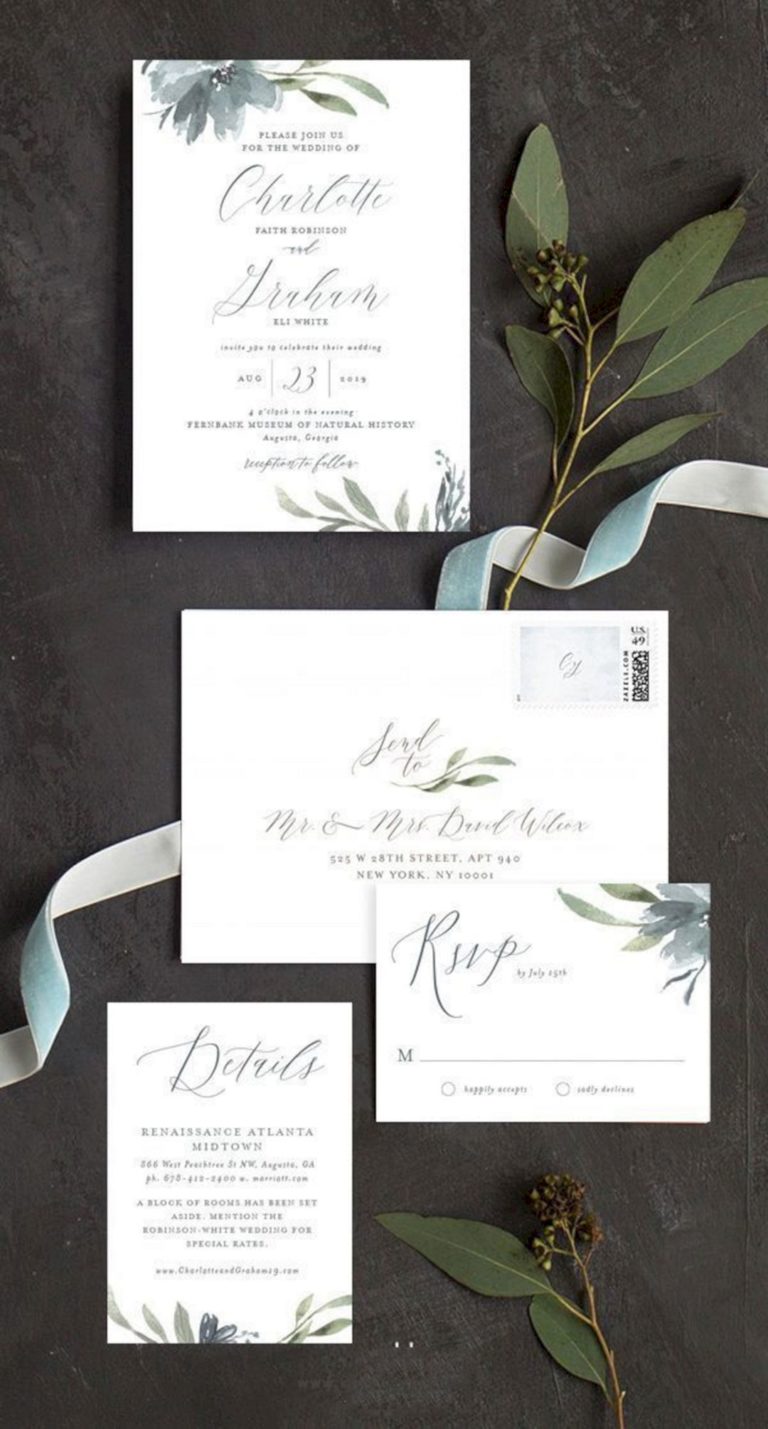 Perfect fall wedding invitation