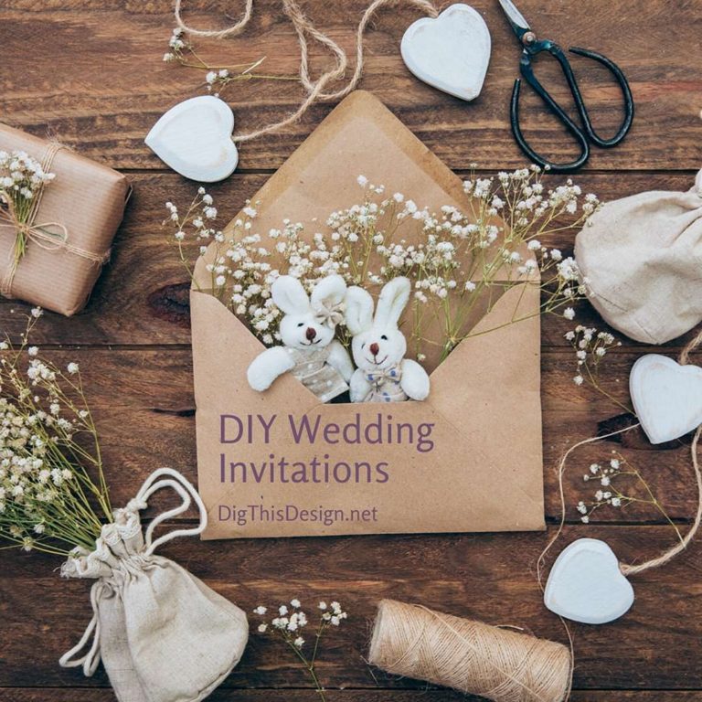 Unique diy wedding invitations