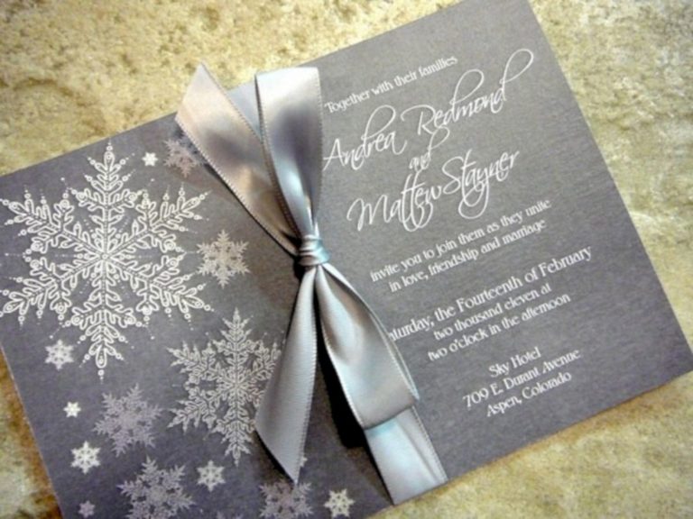 Winter wedding invitation ideas