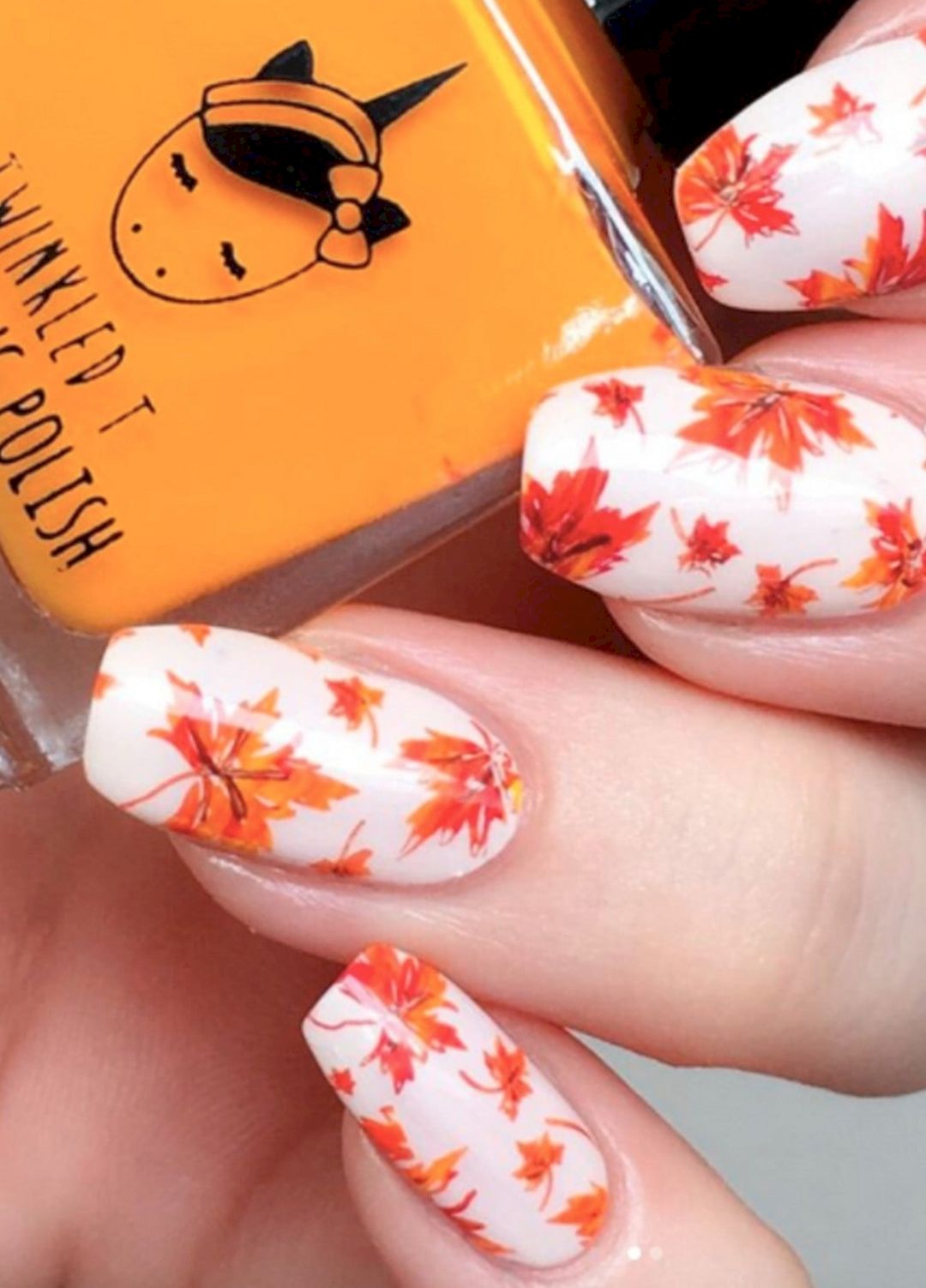Autumn nail art from adablog