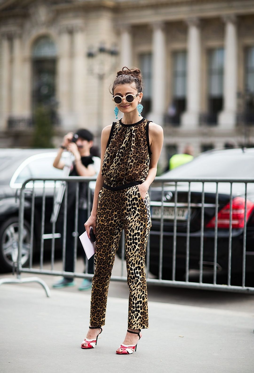 Leopard print jumpsuit from kelindan