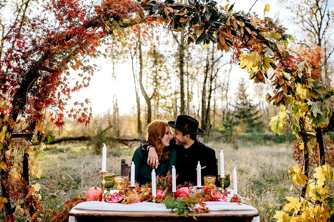 Autumn couple from greenweddingshoes