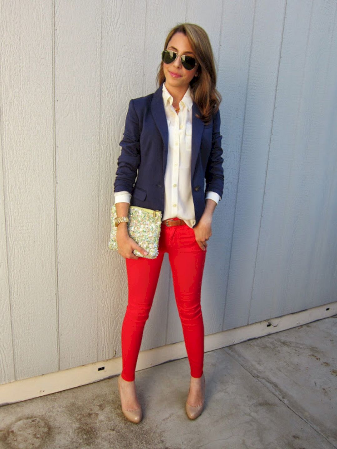 Blue red pants from coastwithme