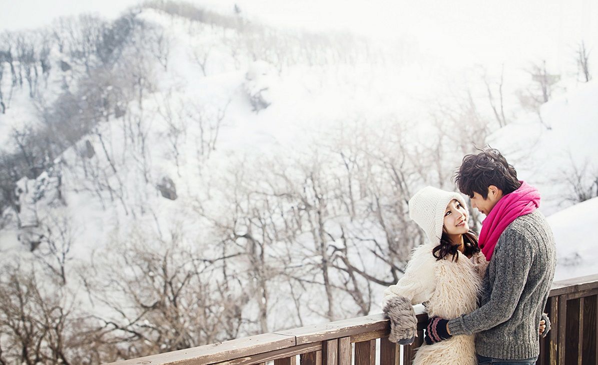 Korea winter couple photo shoot from limwstory