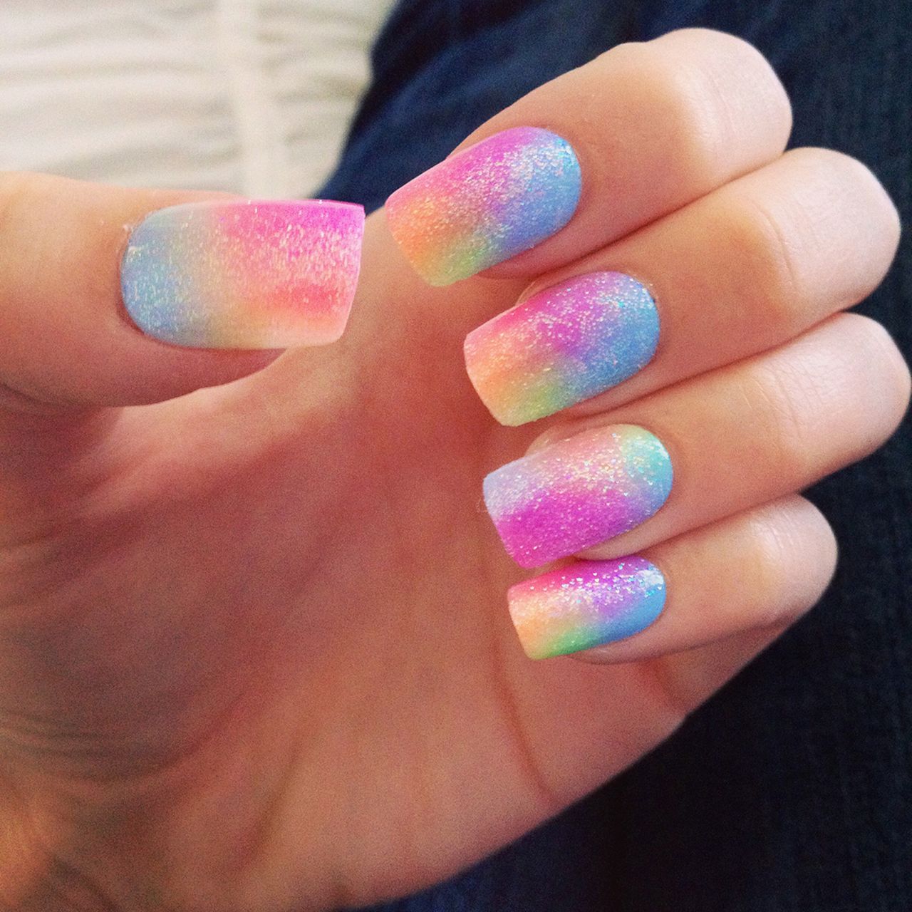 Ombre nail art inspirations from favim