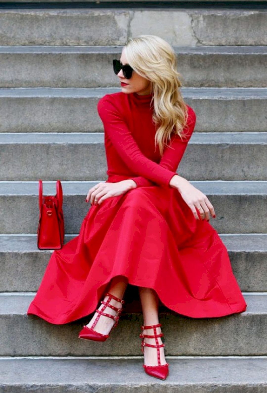 Red dress outfit ideas from justthedesign