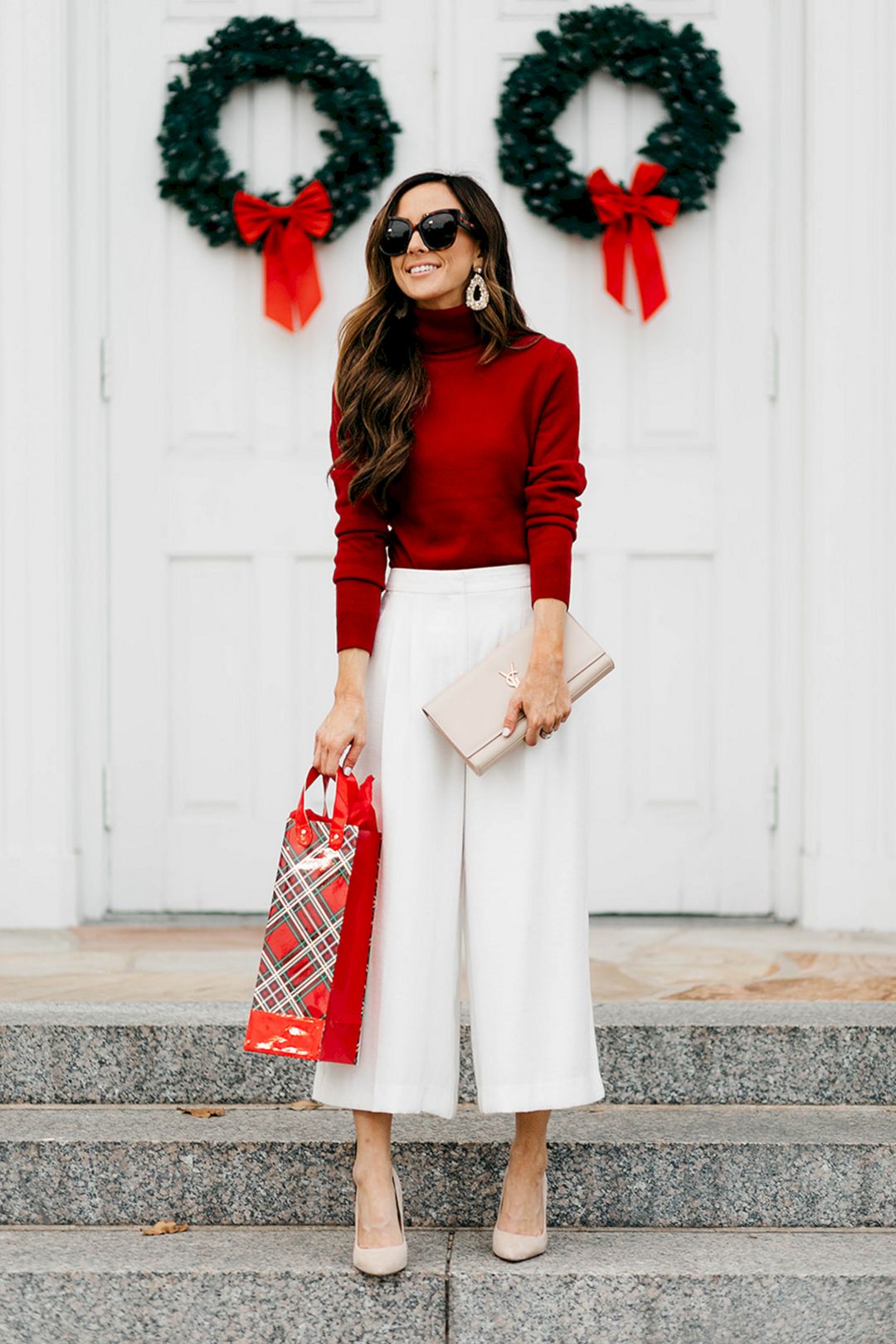 Red outfits on christmas day from alysonhaley