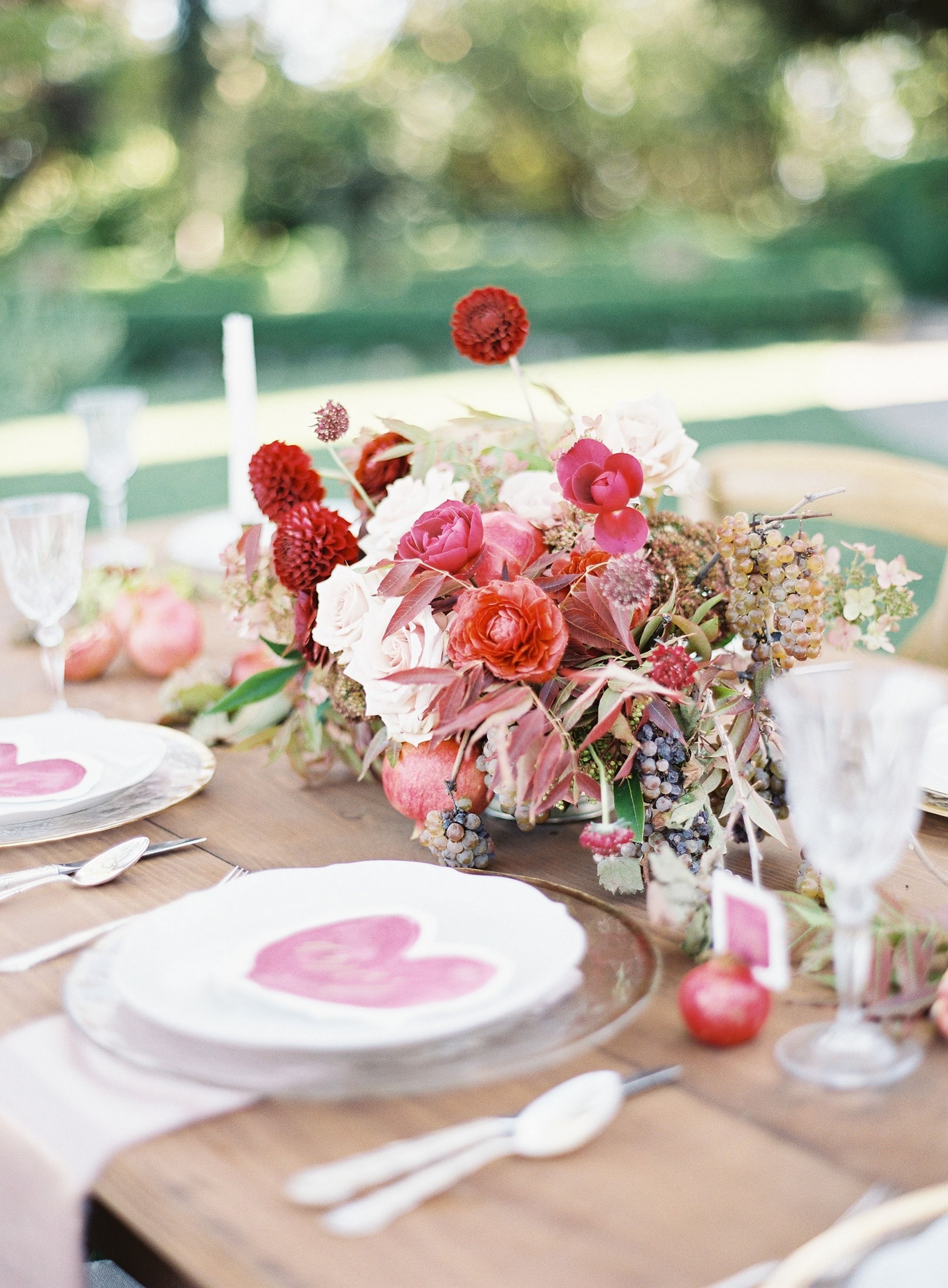 Wedding table settings from stylemepretty