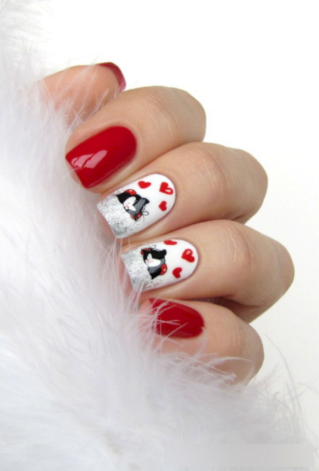 Valentine's day nail from fashionsy