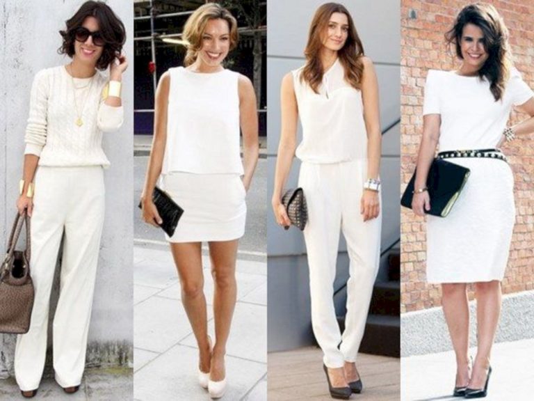 All White Semi Formal Outfits Ideas