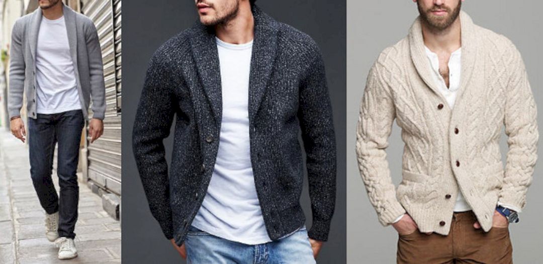 Men Cardigan Sweater With Style