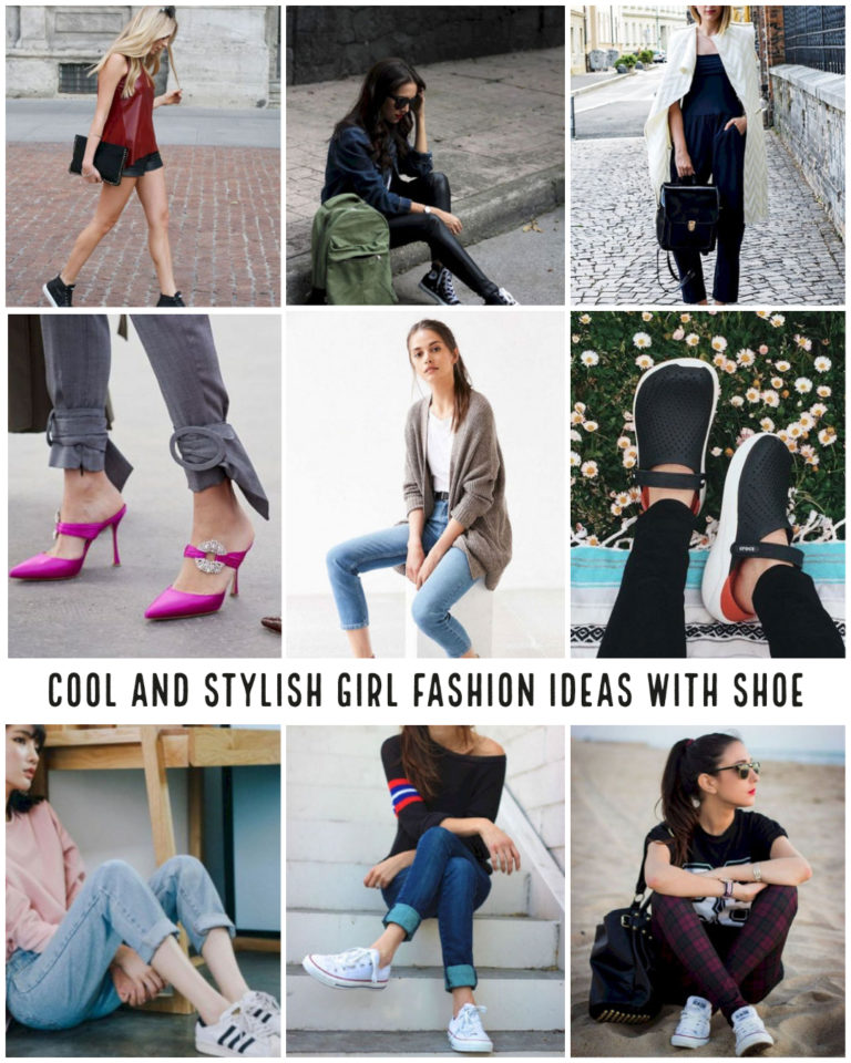 Cool and stylish girl fashion ideas with shoe