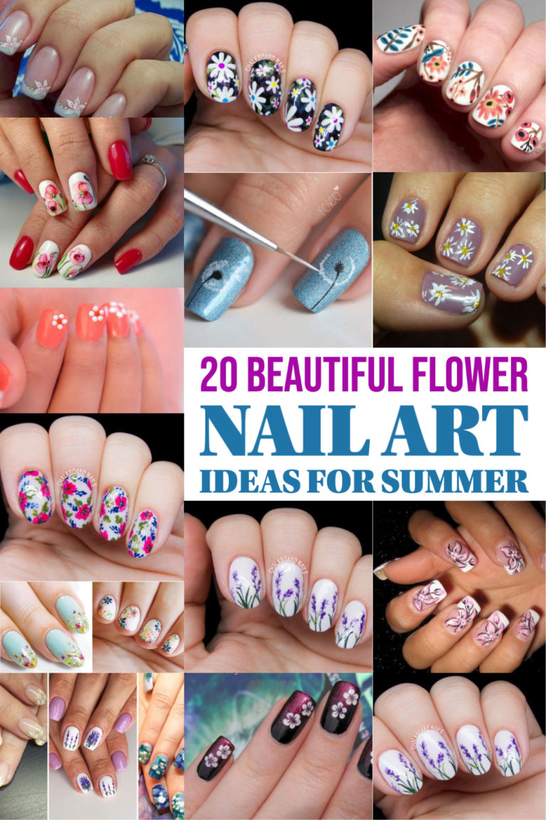 20 beautiful flower nail art ideas for summer