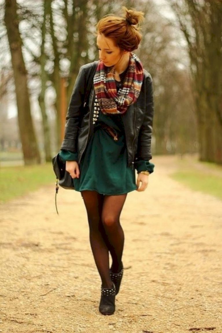 Fall outfit with skirt
