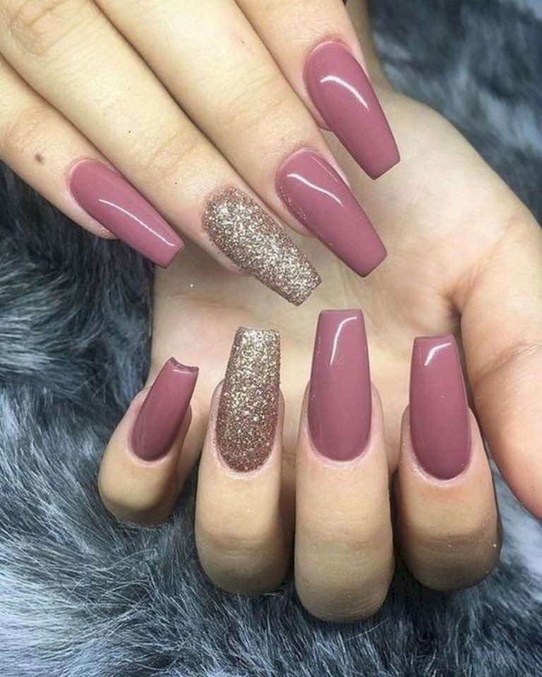 Simple fall nails art design for women