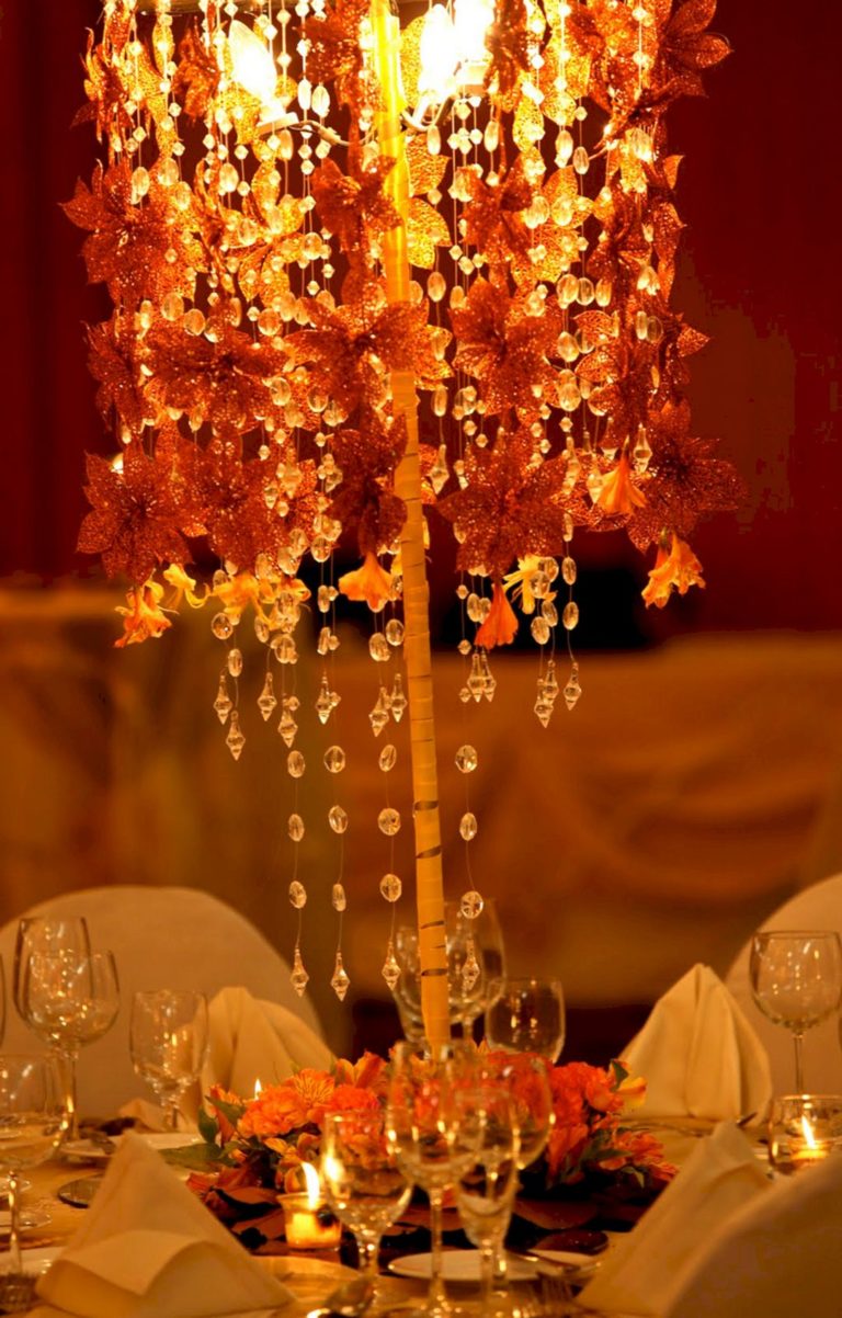 Autumn wedding decorations for centerpieces