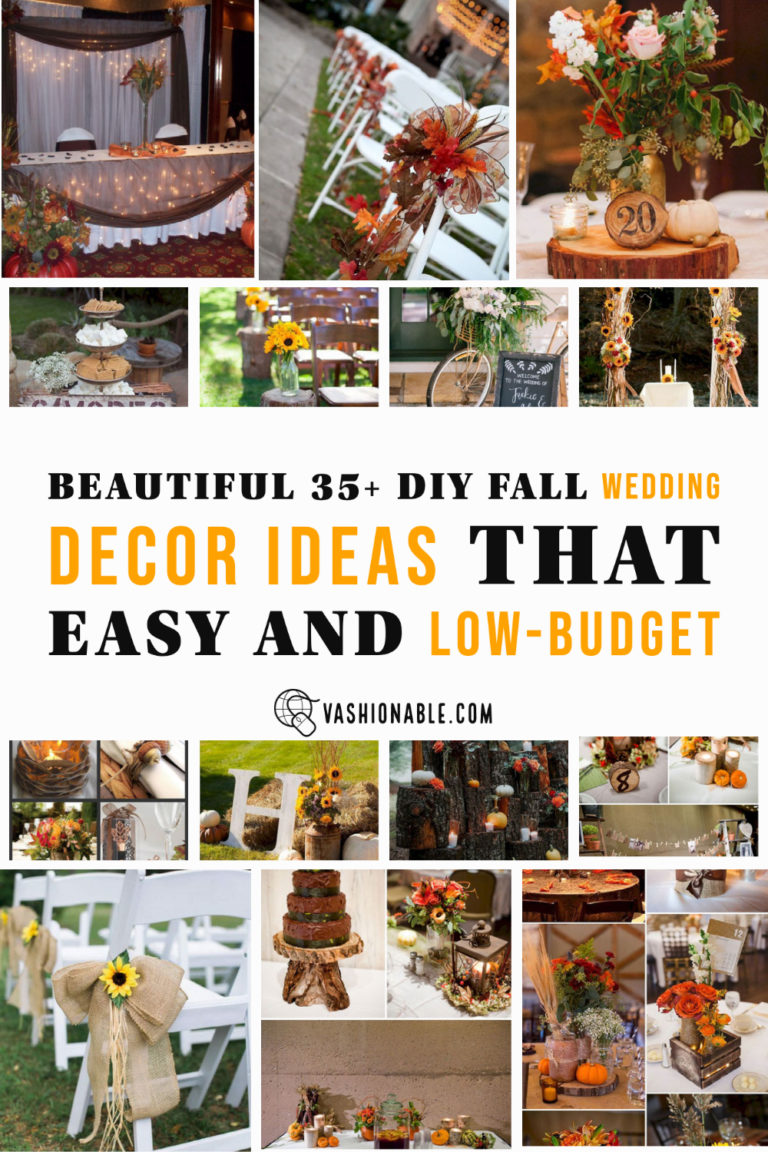 Beautiful diy fall wedding decor ideas that easy and low-budget