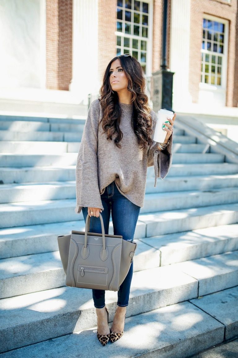Casual fall outfit sweater ideas