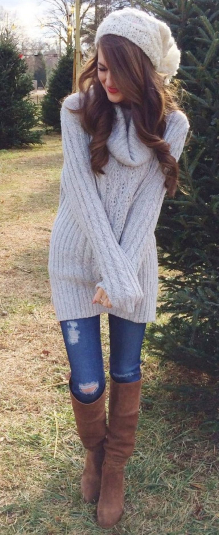 Cozy oversized sweater outfits for fall