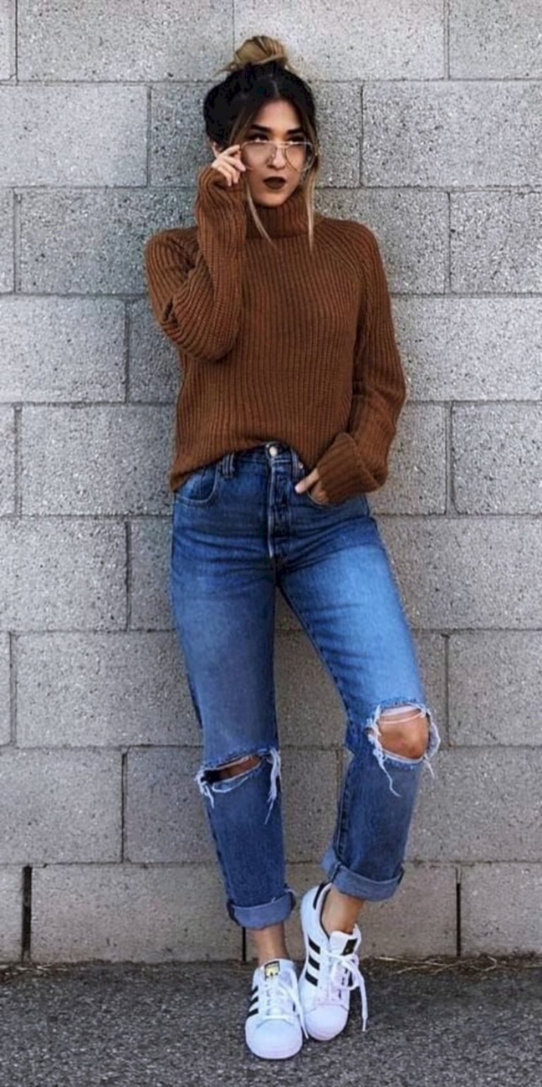 Cute winter outfits with sneakers
