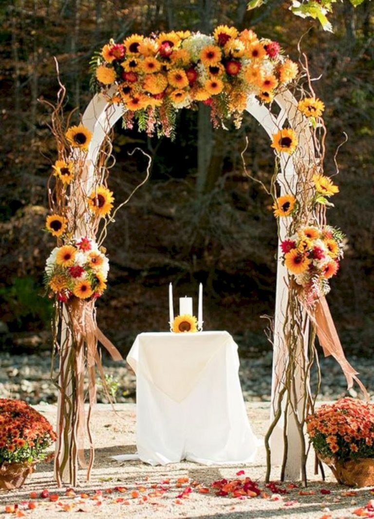 Incredibly amazing fall wedding decoration