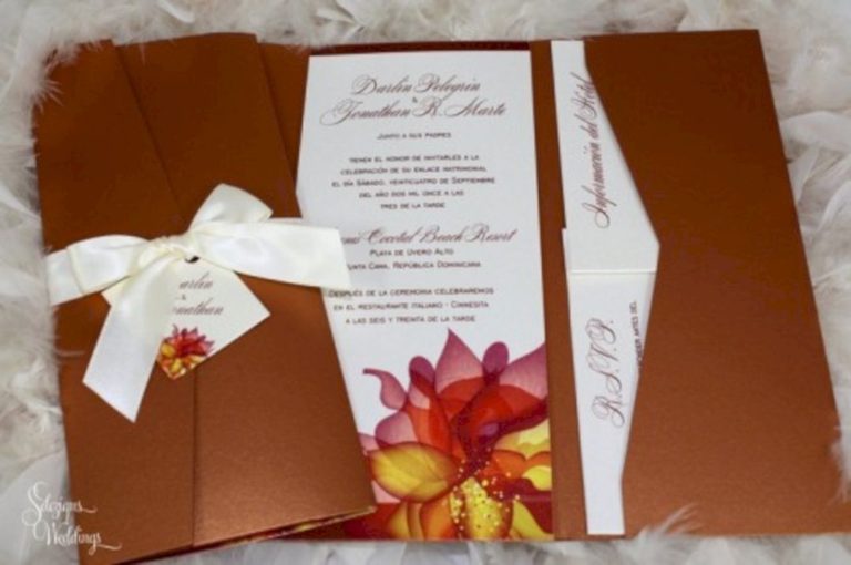 Top fall wedding invitations ideas