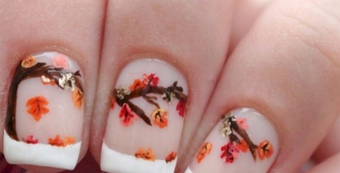 3d maple leaf nail art from musely