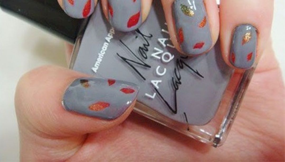 Cute grey fall nail designs from richardquickdesign