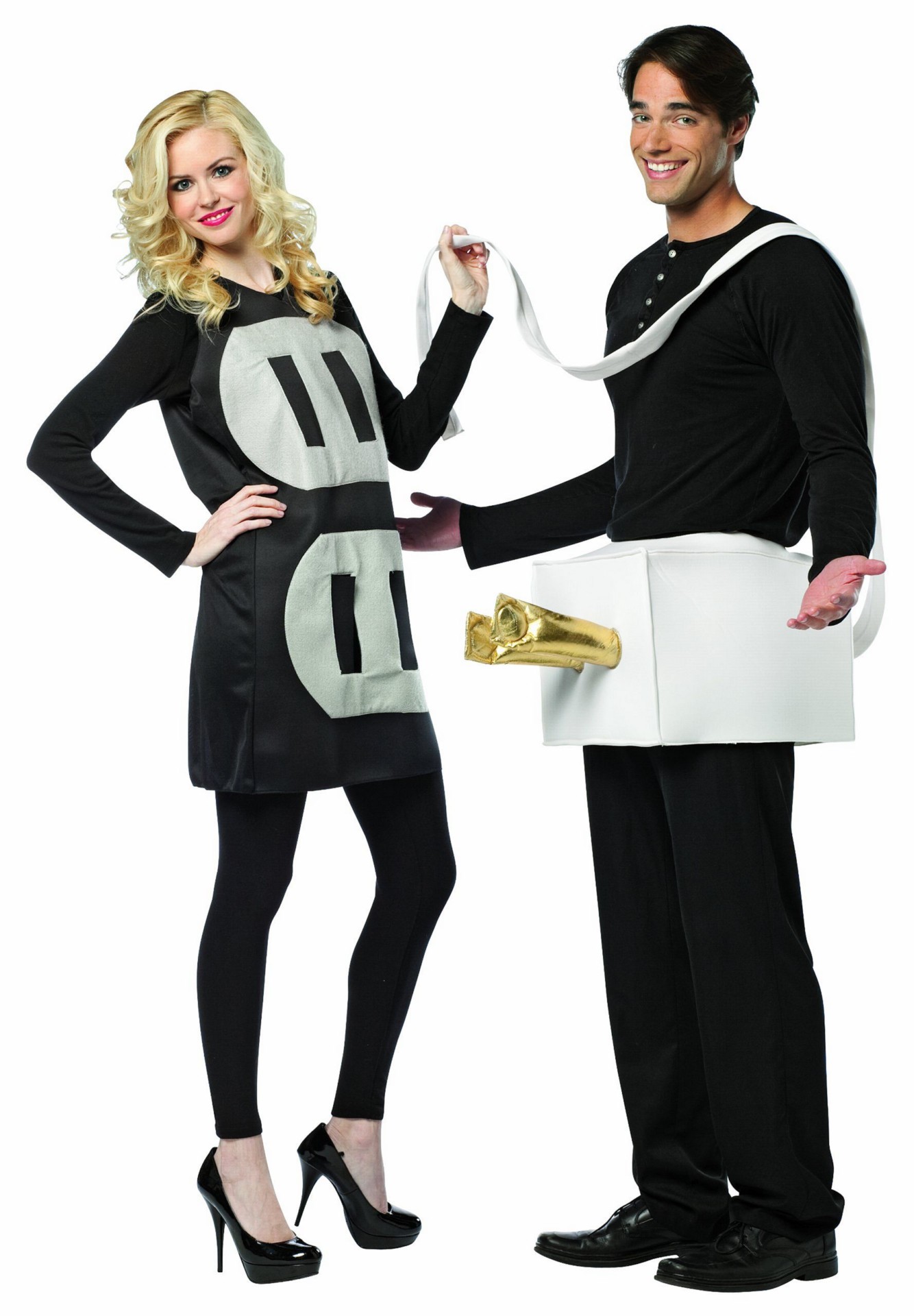 Plug and socket couples costume lightweight adult from toyho