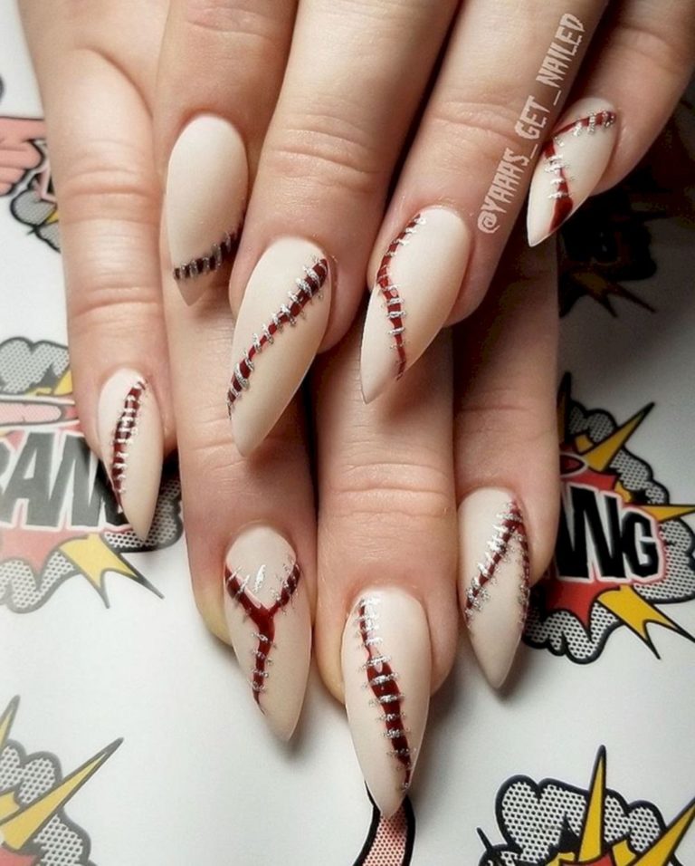 Scarily stunning halloween nail designs