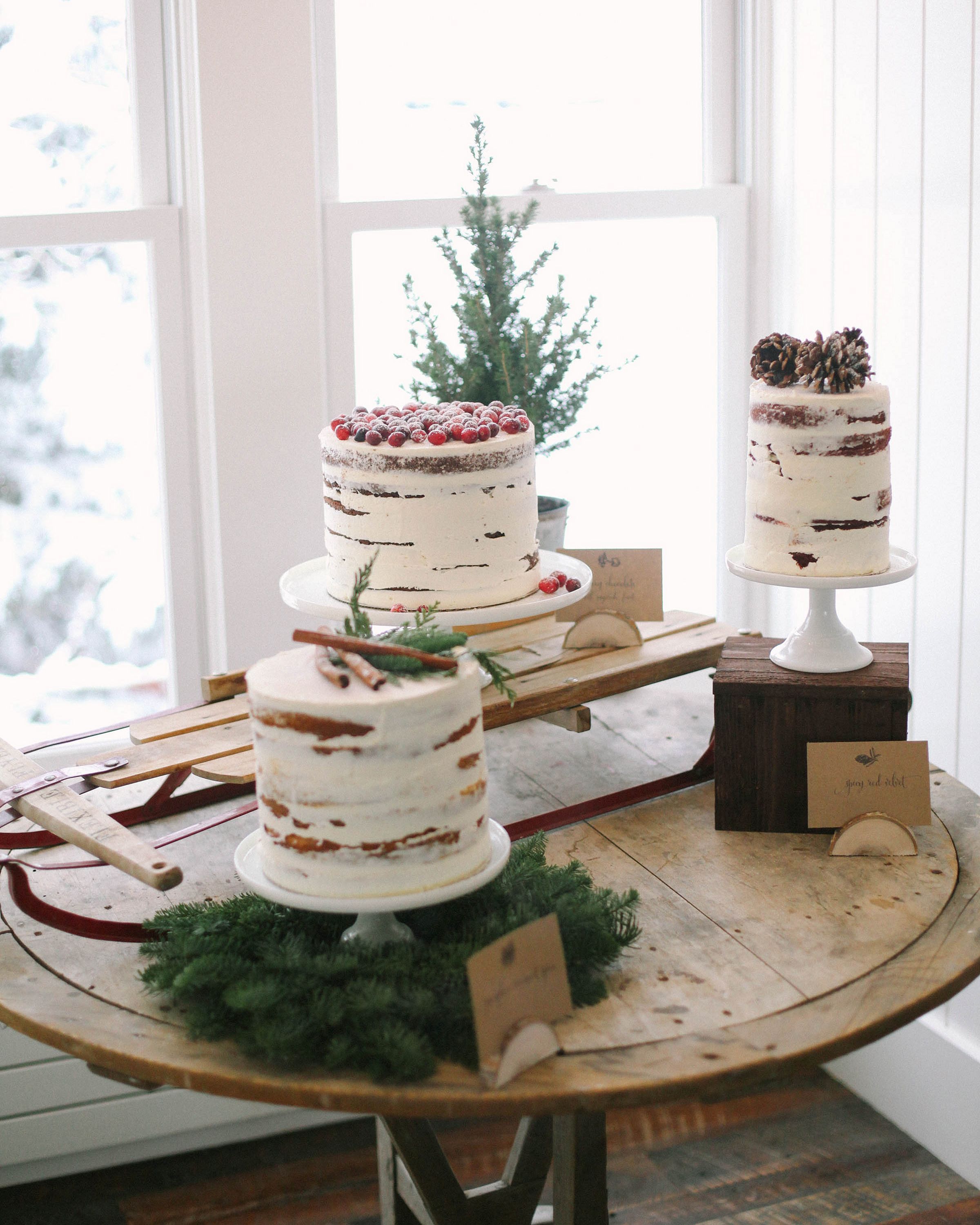 Christmas cake slice wedding cake from marthastewart
