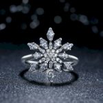 Snowflake Shaped Wedding Ring