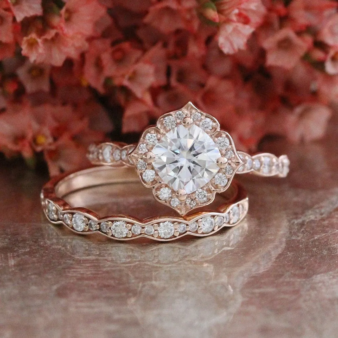 Vintage Engagement Rings with Various Shapes and Colors