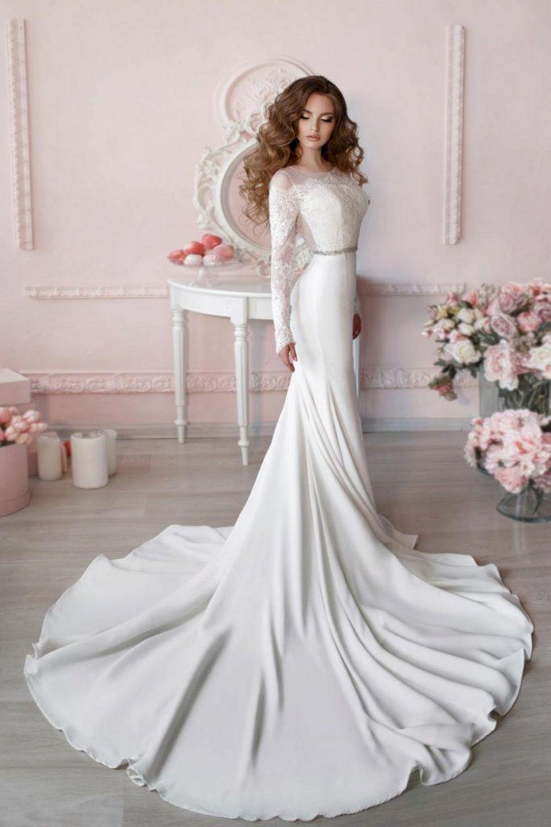 Long sleeve wedding dresses for your wedding from glaminati
